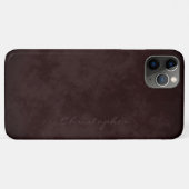Coques Case-Mate iPhone Simple Signature Marbré Brun Bordeaux (Dos (Horizontal))
