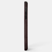 Coques Case-Mate iPhone Simple Signature Marbré Brun Bordeaux (Dos/Gauche)