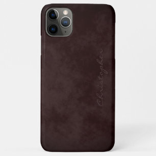 Case-Mate iPhone Case Simple Signature Marbré Brun Bordeaux