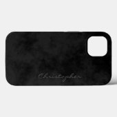 Coques Case-Mate iPhone Simple Signature Tachetée Noir (Verso (horizontal))