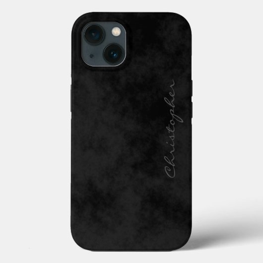 Coques Case-Mate iPhone Simple Signature Tachetée Noir (Verso)