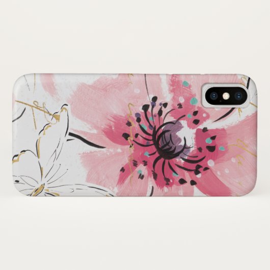 Coques Case-Mate iPhone Simplement aquarelle du rose | florale (Dos (Horizontal))