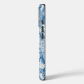 Coques Case-Mate iPhone simplement chevaux bleu de cobalt demi-perle (Verso / Gauche)
