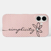 Coques Case-Mate iPhone Simplicité Daisy Texte Chatoyant Points Or (Verso (horizontal))
