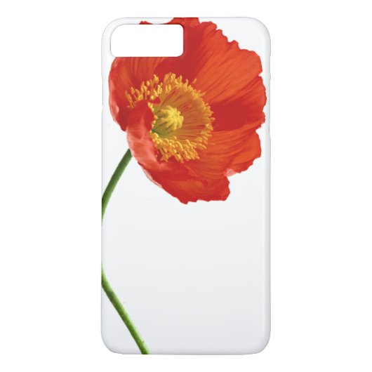 Coques Case-Mate iPhone Simplicité rouge de pavot (Dos)