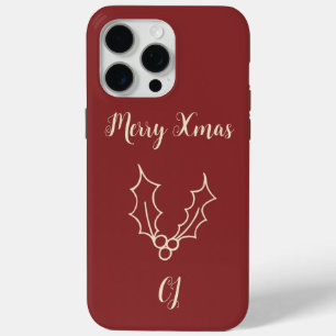 Coque iPhone 15 Pro Max Simply Christmas Collection - Holly
