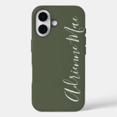 Coques Case-Mate iPhone Simply Personalized Camo Green Case-Mate (Verso)