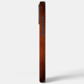 Coques Case-Mate iPhone Simulated Natural Dark Red Brown Leather iPhone (Verso / Gauche)