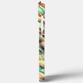 Coques Case-Mate iPhone Simulation rocheuse ou stalagmite en vert à sépia (Verso / Gauche)