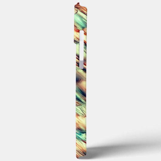 Coques Case-Mate iPhone Simulation rocheuse ou stalagmite en vert à sépia (Verso / Gauche)