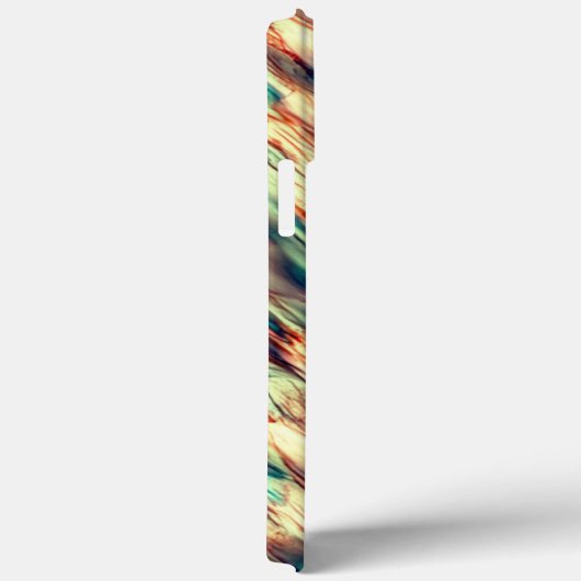 Coques Case-Mate iPhone Simulation rocheuse ou stalagmite en vert à sépia (Verso / Droite)