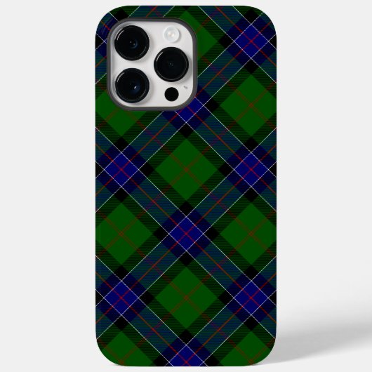 Coques Case-Mate iPhone Sinclair tartan bleu vert plaid (Verso)