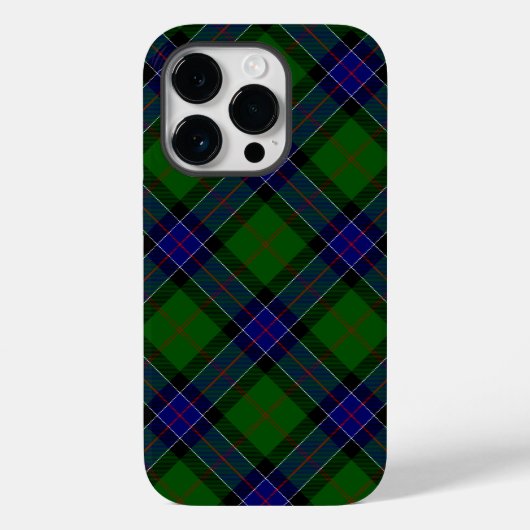 Coques Case-Mate iPhone Sinclair tartan bleu vert plaid (Verso)