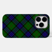 Coques Case-Mate iPhone Sinclair tartan bleu vert plaid (Verso (horizontal))