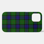 Coques Case-Mate iPhone Sinclair tartan bleu vert plaid (Verso (horizontal))
