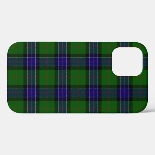Coques Case-Mate iPhone Sinclair tartan bleu vert plaid (Verso (horizontal))