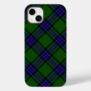 Coque Pour iPhone 14 Plus Sinclair tartan bleu vert plaid