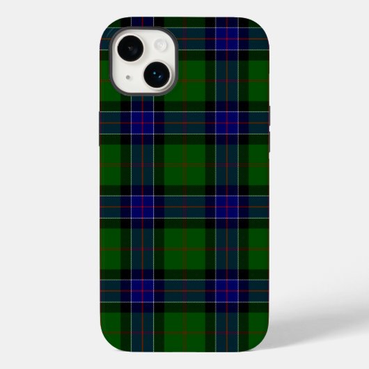 Coques Case-Mate iPhone Sinclair tartan bleu vert plaid (Verso)