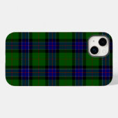 Coques Case-Mate iPhone Sinclair tartan bleu vert plaid (Verso (horizontal))