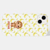 Coques Case-Mate iPhone Singe bébé banane Joyeux Anniversaire (Verso (horizontal))