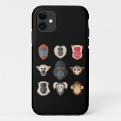 Coques Case-Mate iPhone Singe Chimpanzé Gorille Araignée Singe Écureuil M (Dos)