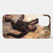Coques Case-Mate iPhone Singe chimpanzé par CE Swan, Animaux sauvages Vint (Verso (horizontal))