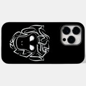 Coques Case-Mate iPhone Singe tribal noir et blanc (Verso (horizontal))