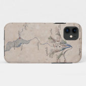 Coques Case-Mate iPhone Sinine Map of the Lonely Mountain (Dos (Horizontal))