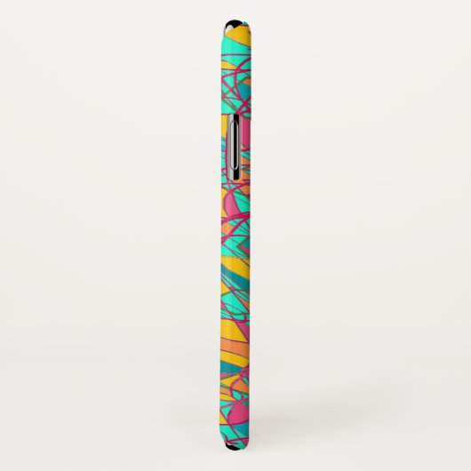 Coques Case-Mate iPhone Siobhan d'art abstrait noir orphelin (Dos/Droite)