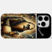 Coques Case-Mate iPhone Sip cosmique Golden Sasquatch (Verso (horizontal))