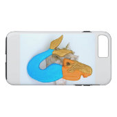 Coques Case-Mate iPhone sirène à cheveux dorés (Dos (Horizontal))