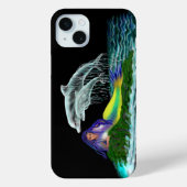 Coques Case-Mate iPhone Sirène avec dauphins (Verso)