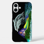 Coques Case-Mate iPhone Sirène avec dauphins (Verso)