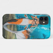 Coques Case-Mate iPhone Sirène bleue (Dos (Horizontal))