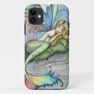 Coque Case-Mate Pour iPhone Sirène colorée et poisson carpe, art fantastique