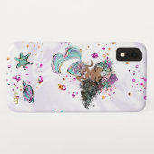 Coques Case-Mate iPhone *~* Sirène de Parties scintillant rose or aux perl (Dos (Horizontal))