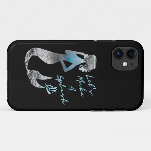 Coques Case-Mate iPhone Sirène d'océan Faisons un éclaboussure (Dos (Horizontal))