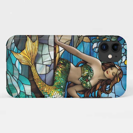 Coques Case-Mate iPhone Sirène en verre (Dos (Horizontal))