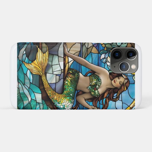 Coques Case-Mate iPhone Sirène en verre (Dos (Horizontal))