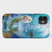 Coques Case-Mate iPhone Sirène et tortue de mer (Dos (Horizontal))