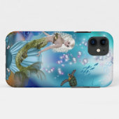 Coques Case-Mate iPhone Sirène et tortue de mer (Dos (Horizontal))