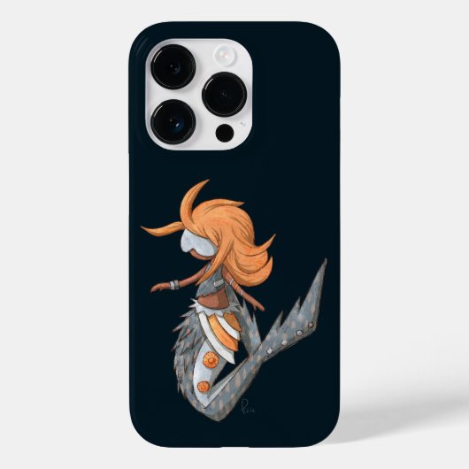 Coques Case-Mate iPhone Sirène illustrée moderne cyberpunk (Verso)