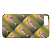 Coques Case-Mate iPhone sirène rose plongée (Dos (Horizontal))
