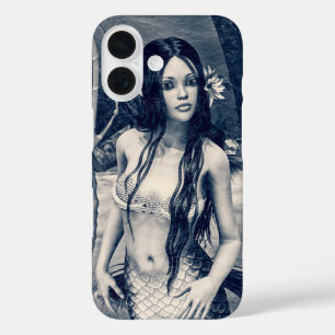Coques iPhone 16 Sirène Vintage Ancienne Photo Art Fantastique