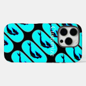 Coques Case-Mate iPhone sirènes noires se levant (Verso (horizontal))