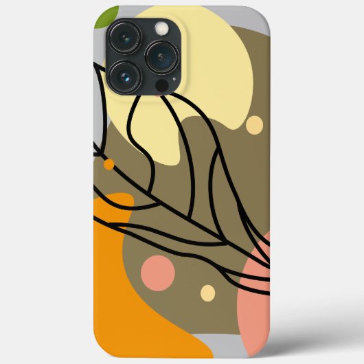 Coques Case-Mate iPhone Sites abstraits intéressants avec feuilles (Verso)