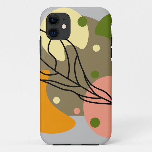 Coques Case-Mate iPhone Sites abstraits intéressants avec feuilles (Dos)