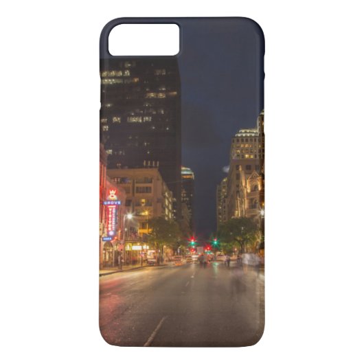 Coques Case-Mate iPhone Sixième Rue À Dusk Dans Le Centre D'Austin, Texas (Dos)