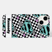 Coques Case-Mate iPhone Skater Girl Supergirl Coeurs S-Shield (Verso (horizontal))