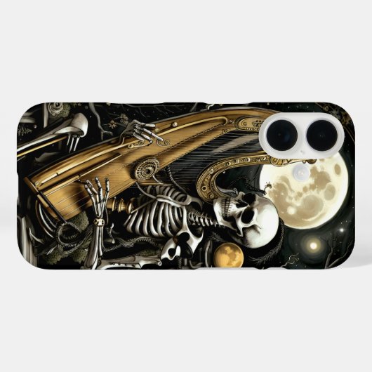 Coques Case-Mate iPhone Skeleton and Harp II (Verso (horizontal))